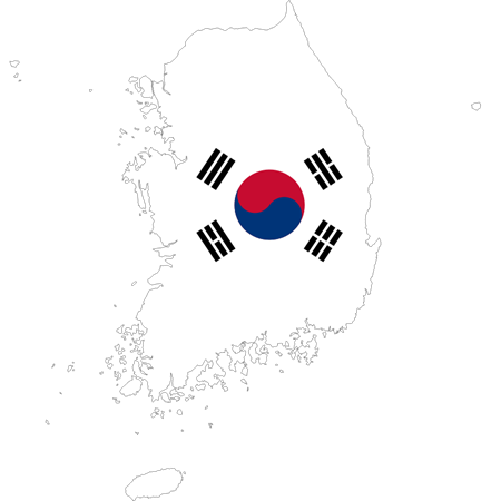 Fexwear South Korea map Fexwear South Korea map