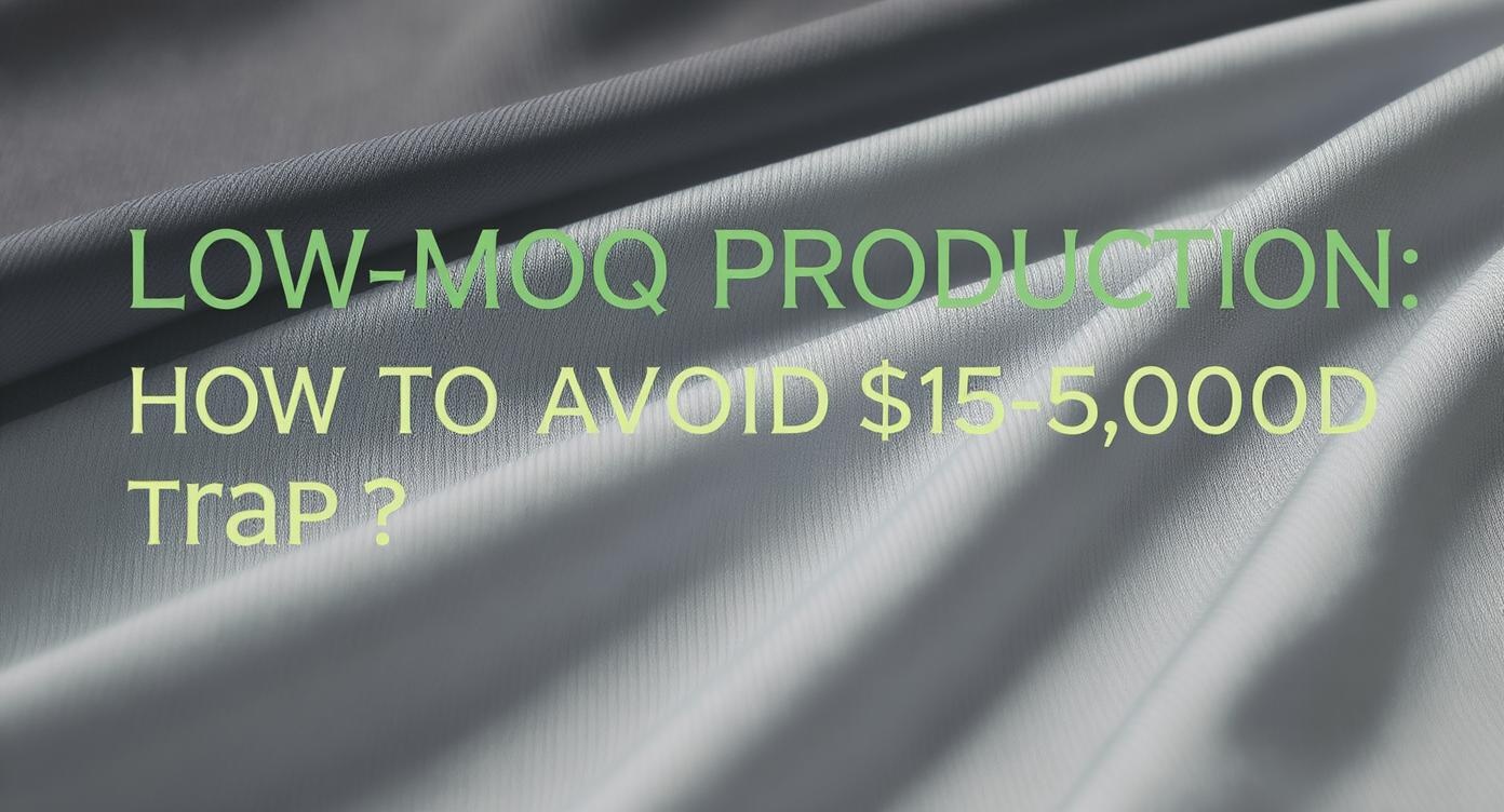 Low-MOQ Production: How to Avoid the $15,000 Trap