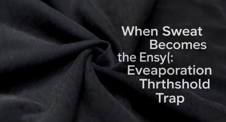 When Sweat Becomes the Enemy: The Evaporation Threshold Trap