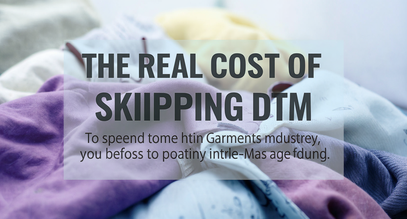 DTM Meaning in Garments Industry - The Real Cost of Skipping DTM
