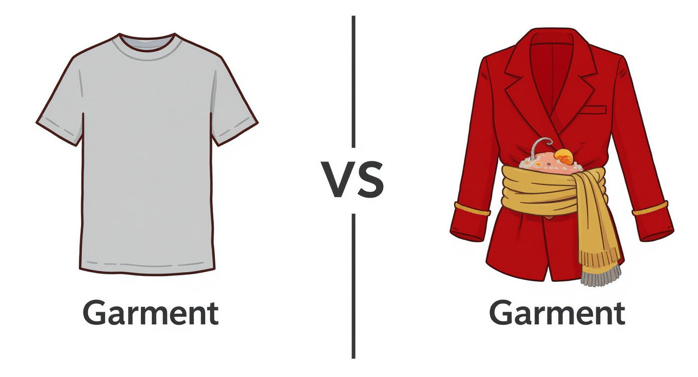Difference Between Apparel and Garment - Garment One Piece One Battle