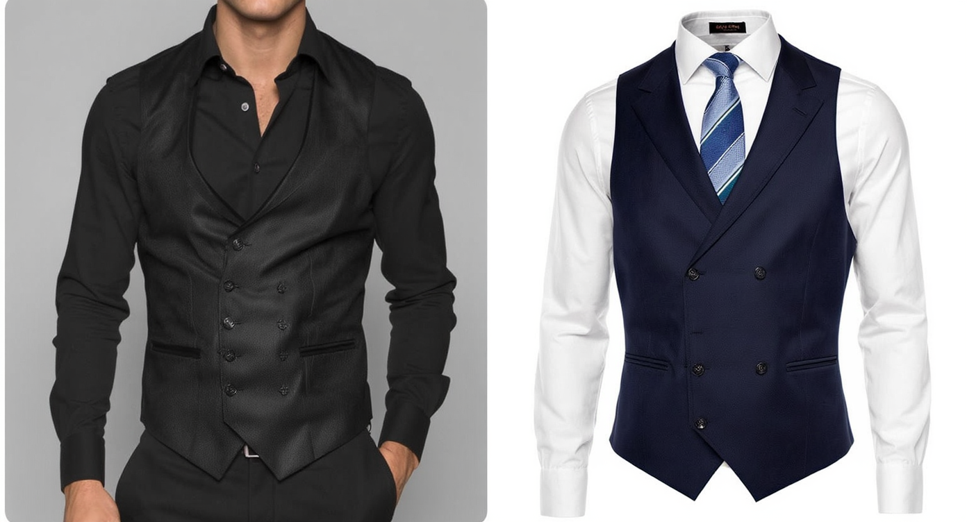Different Types Of Vests Outerwear Clothing For Men And Women - Twisted Vest Of Men When Formal Meets Funk