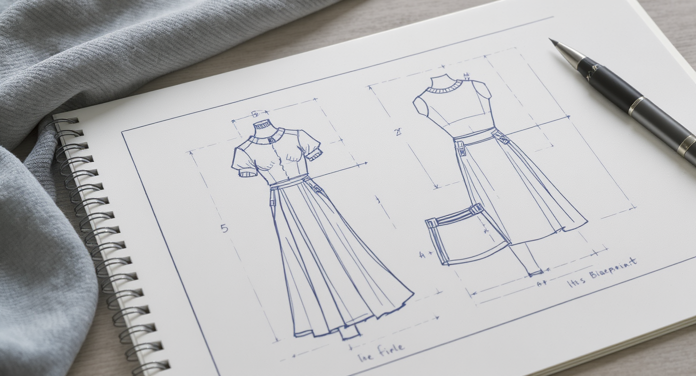 How to Draw Fashion Sketches: A Step-by-Step Guide for Beginners - The First Rule Your Sketch Isnt ArtIts a Blueprint