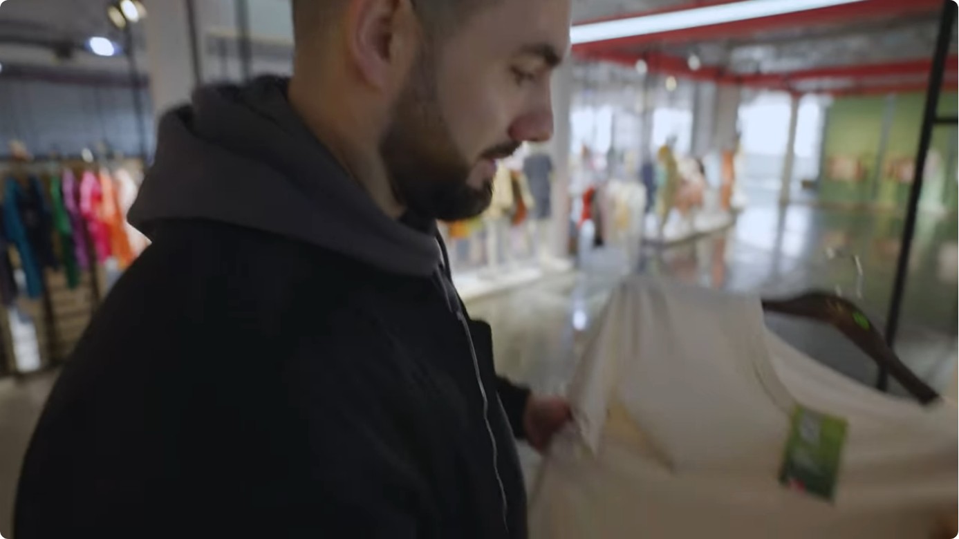 seam on clothing