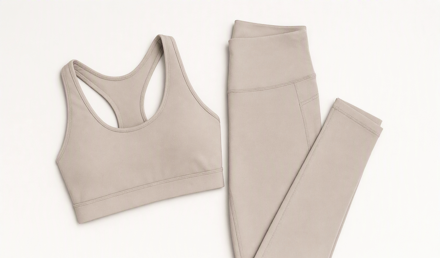 Blank sports bra and leggings activewear set